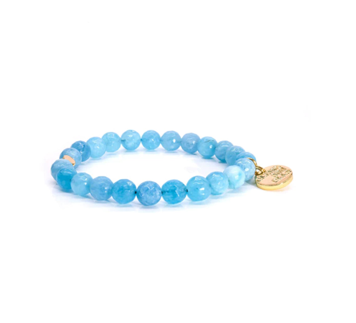 Eliasz and Ella Blue Lagoon Stone Bracelet