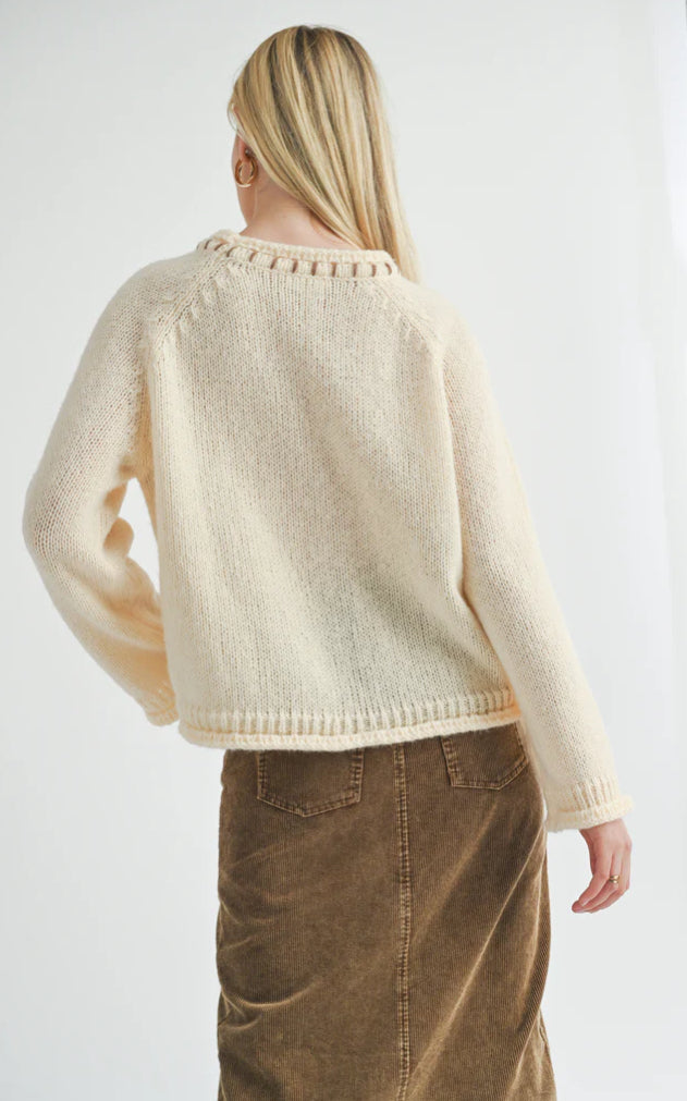 Sage the Label Reyna Stitch Detail Sweater - FA24