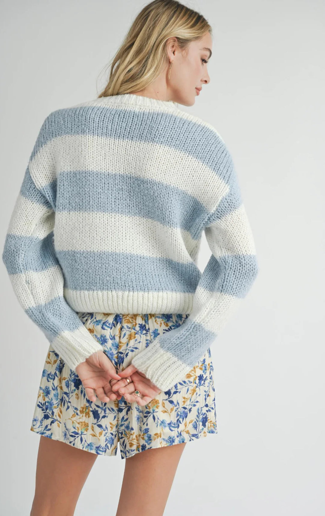 Sadie and Sage Clara Chunk Stripe Sweater - FA24