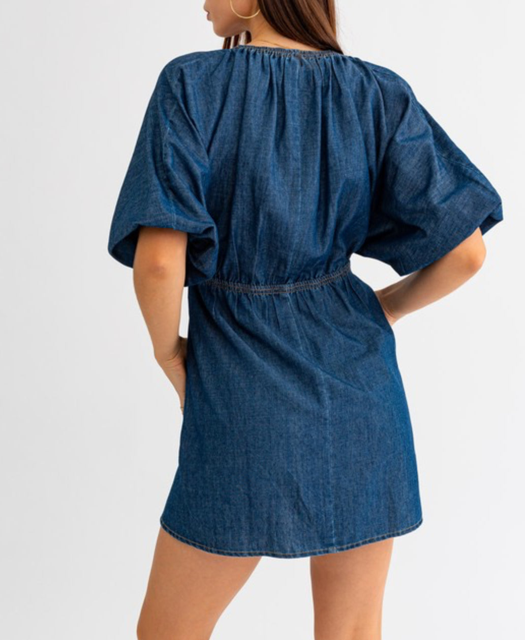 Le Lis Denim Mini Dress