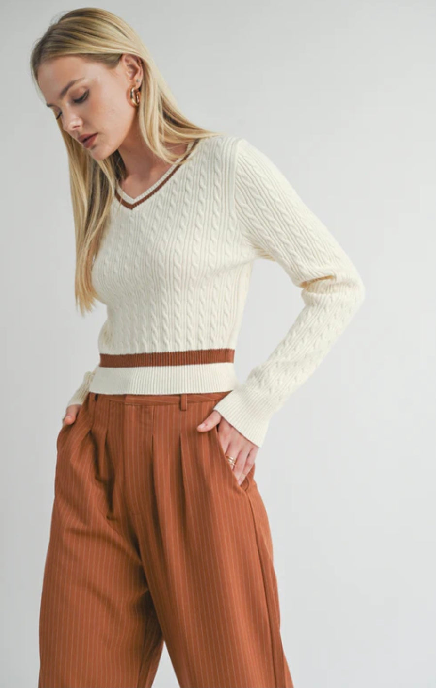 Sage the Label Lois Cable Sweater - FA24