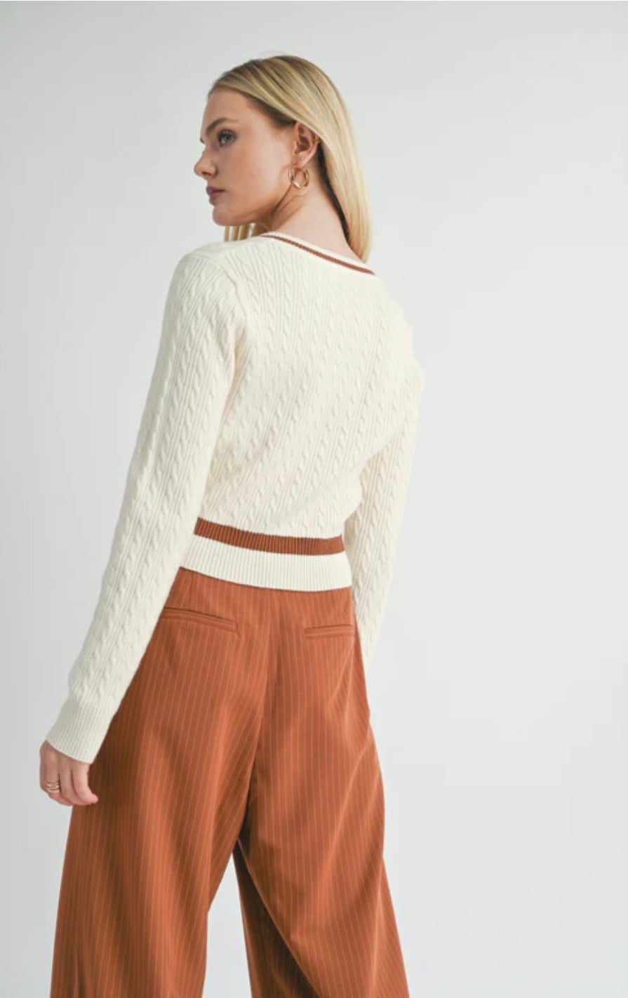 Sage the Label Lois Cable Sweater - FA24