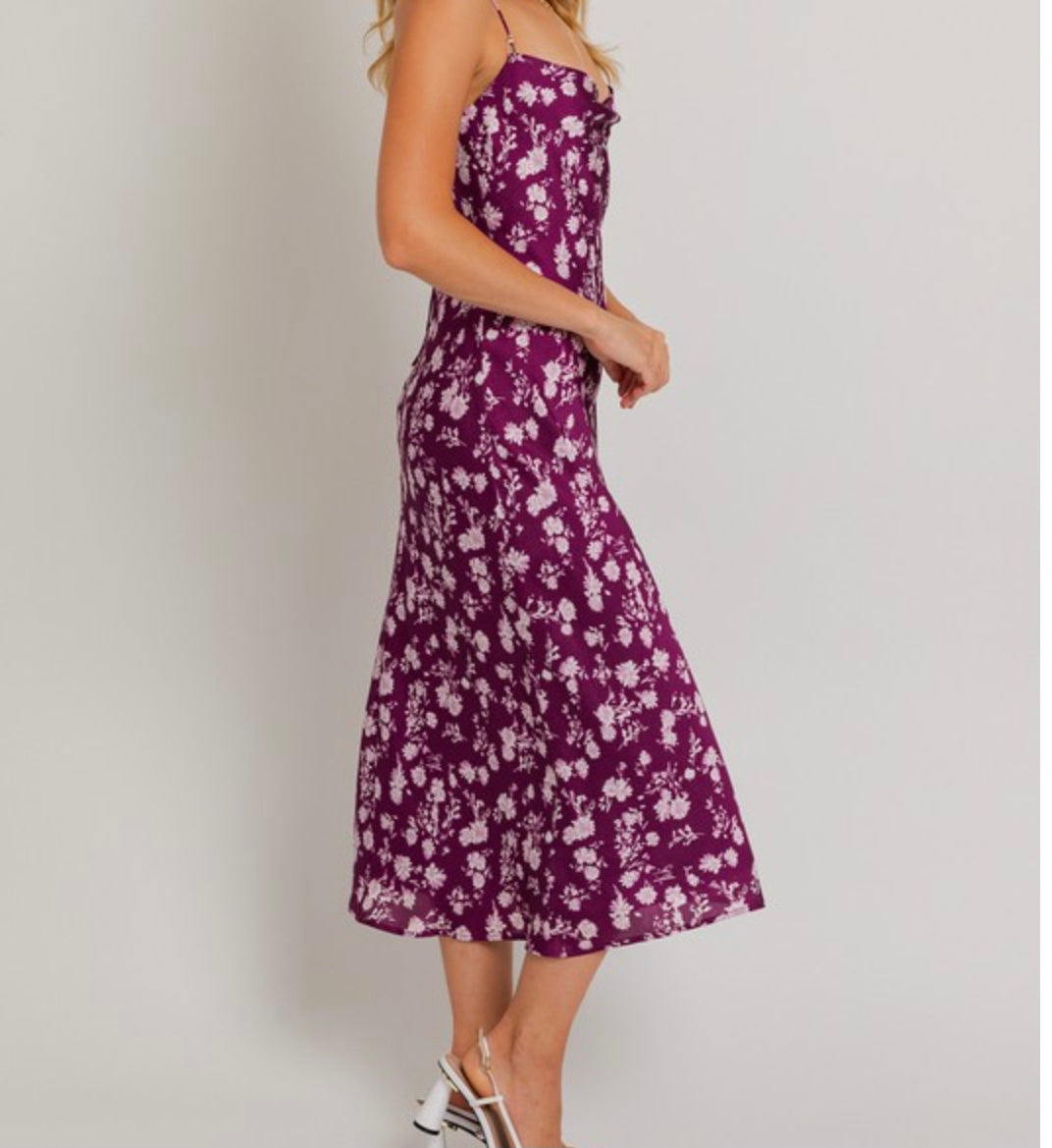 Le Lis Purple Floral Maxi Dress - SP24