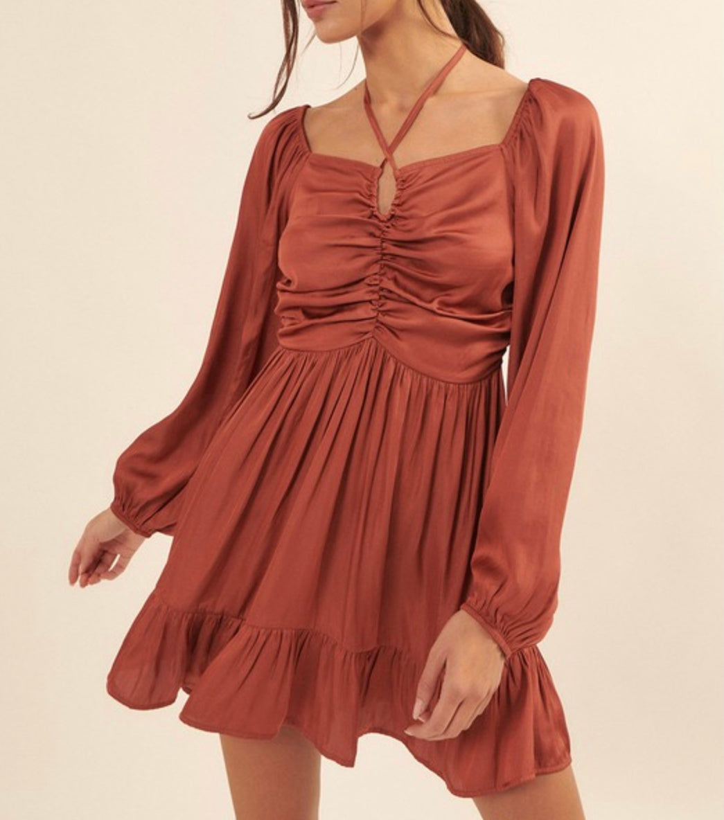 Promesa Satin Mini Dress - SP24