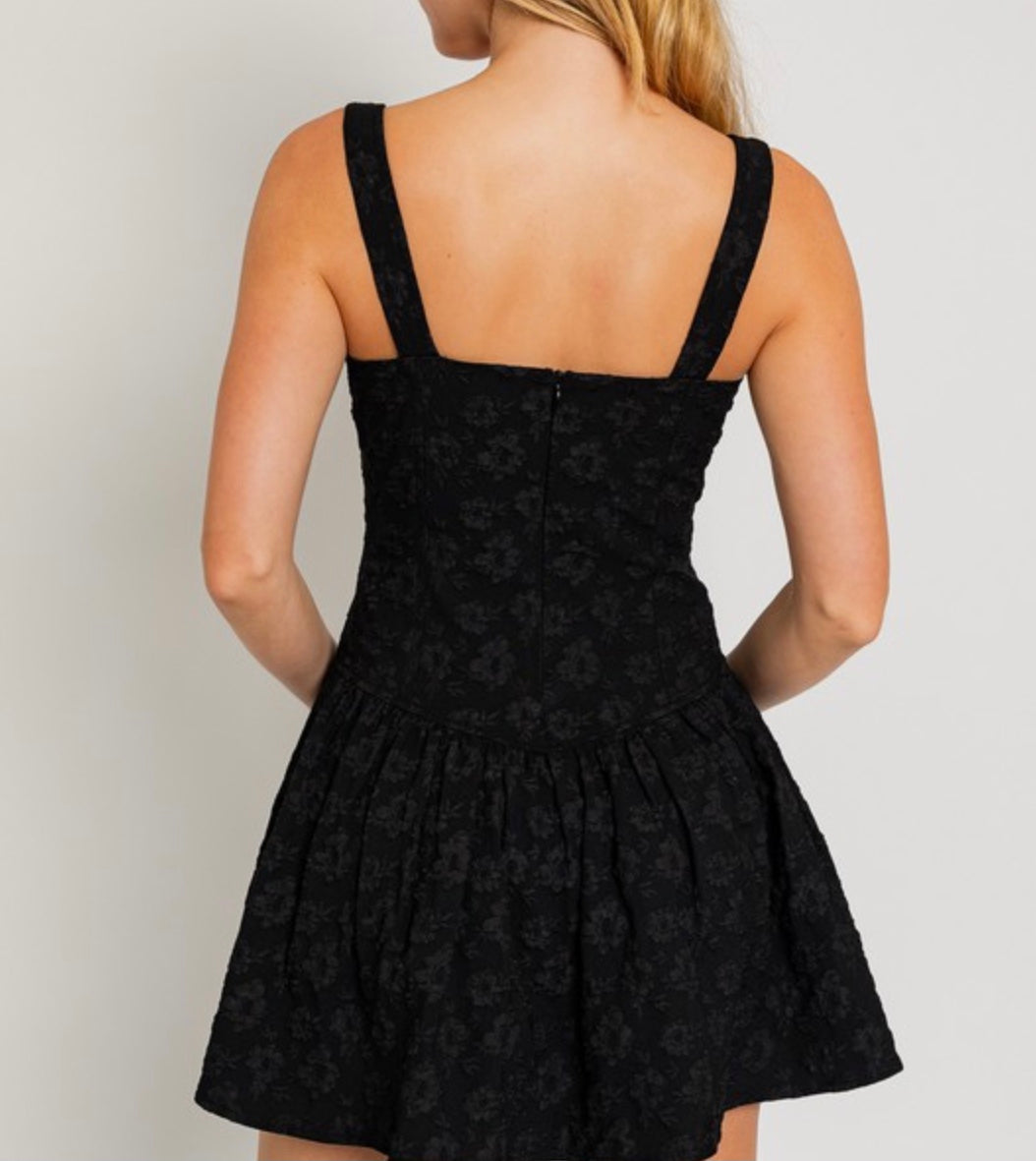 Le Lis Black Mini Dress - SP24