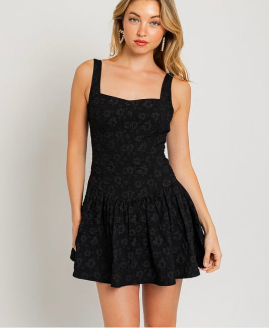 Le Lis Black Mini Dress - SP24