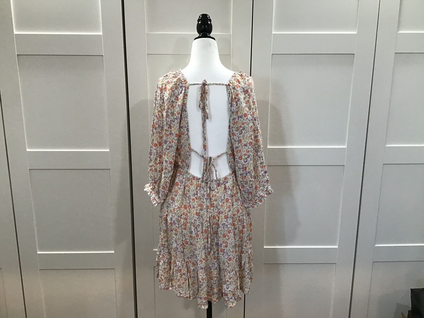 Illa Illa Floral Ivory Long Sleeve Dress SP24