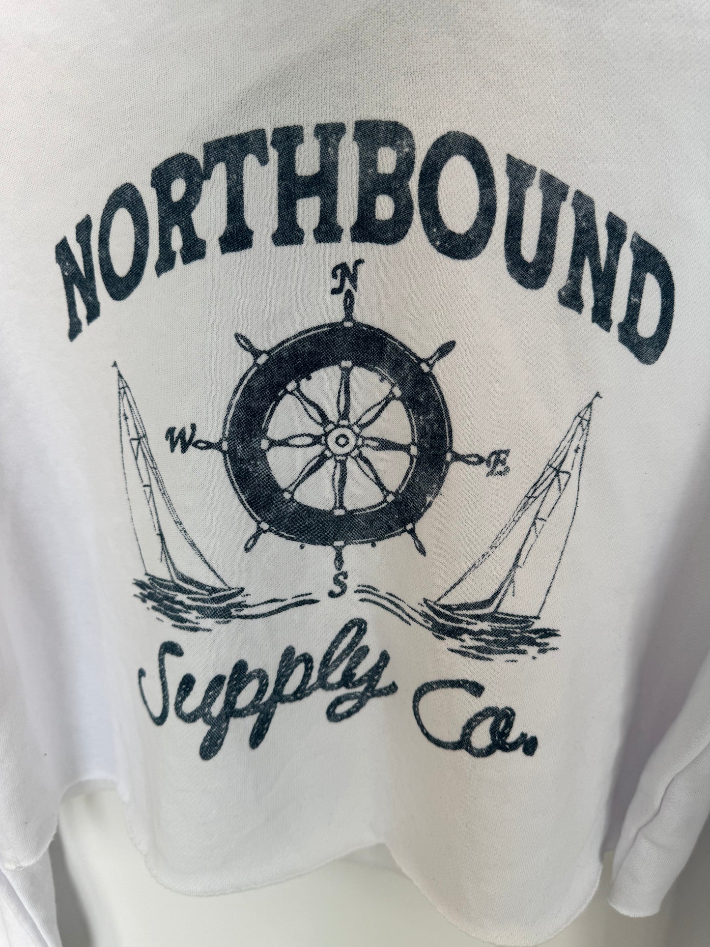 Northbound Nautical Cropped Hoodie SP24