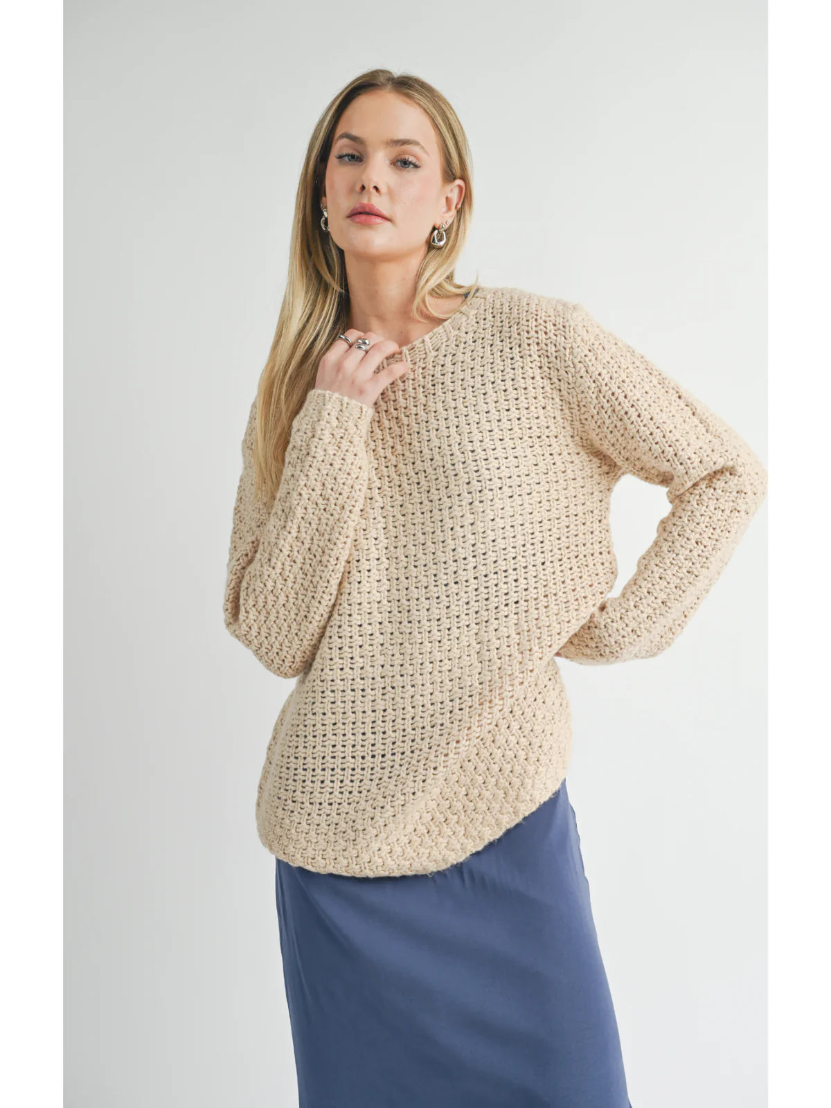 Sage The Label Cream Maude Sweater FA24