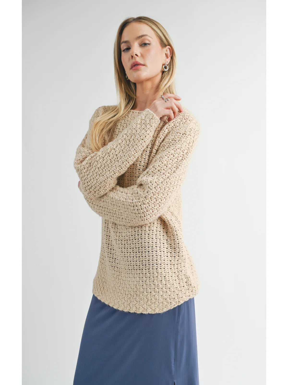 Sage The Label Cream Maude Sweater FA24