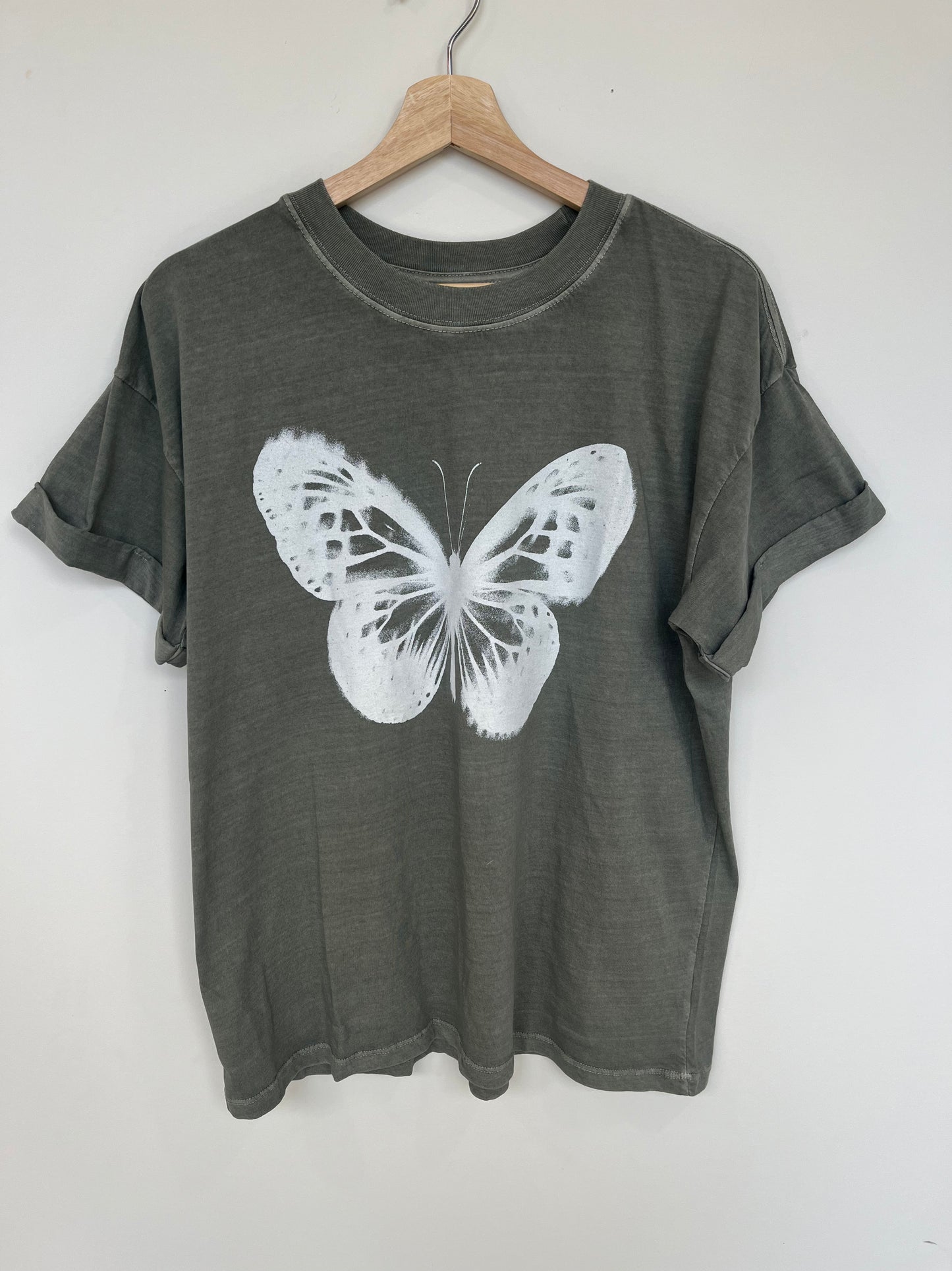 Girl Dangerous Butterfly Boyfriend Tee-F24