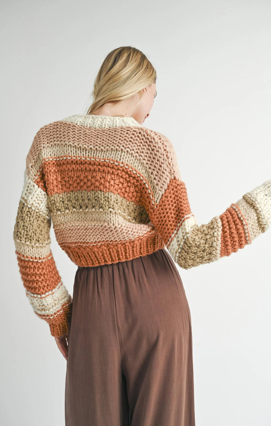 Sadie & Sage Butter Pecan Chunky Sweater - FA24