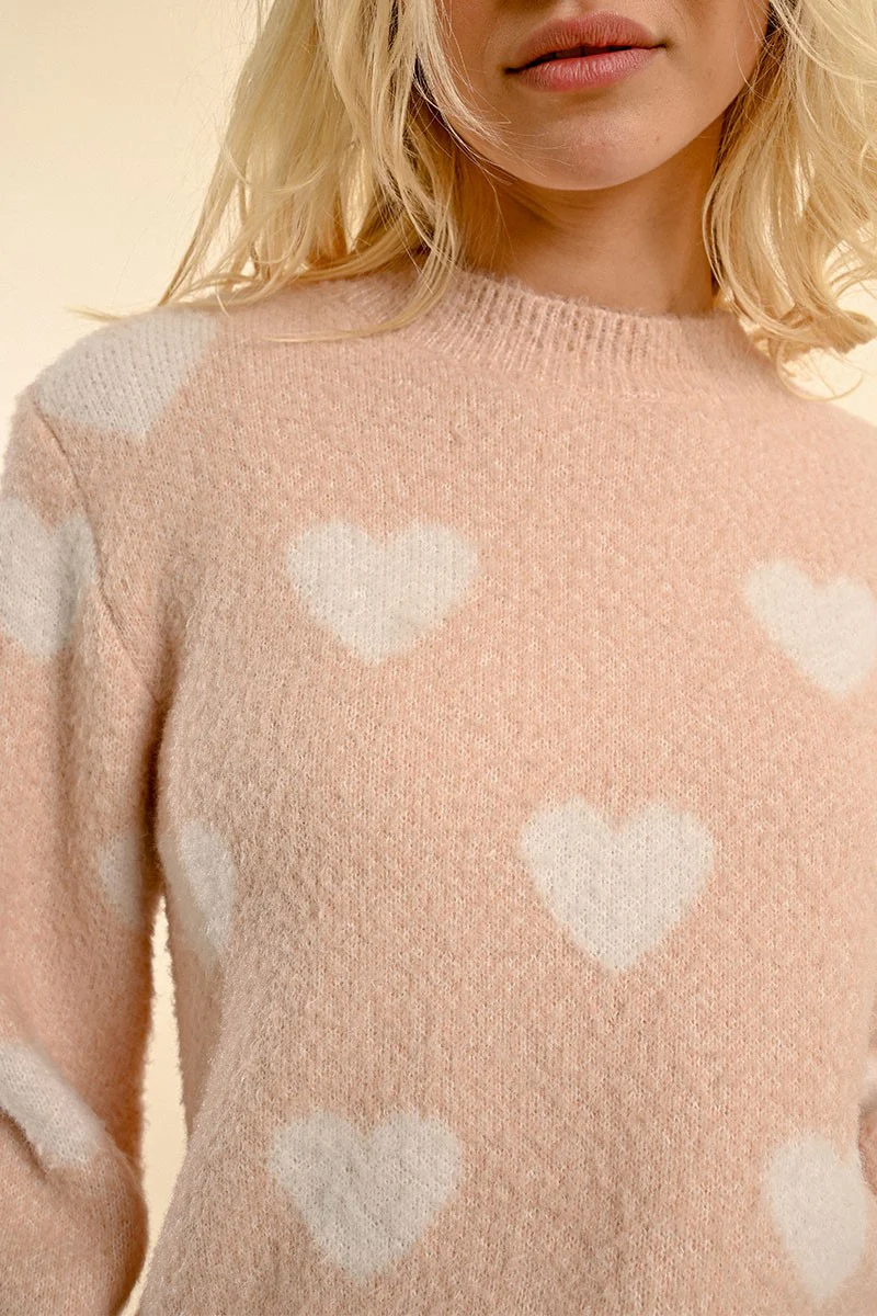 Molly Bracken Heart Knit Sweater - FA24