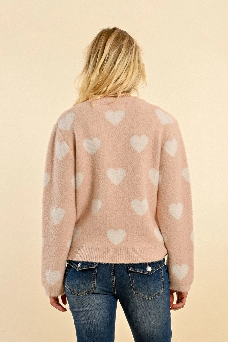 Molly Bracken Heart Knit Sweater - FA24