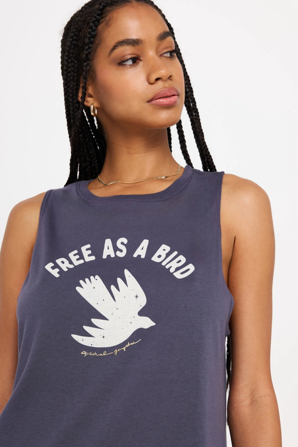 Spiritual Gangster Free Dove Jade Muscle Tank - FA24