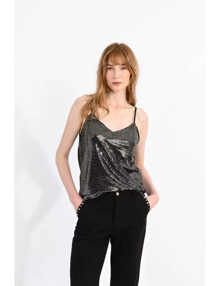 Molly Bracken Silver Sequence Camisole FA23