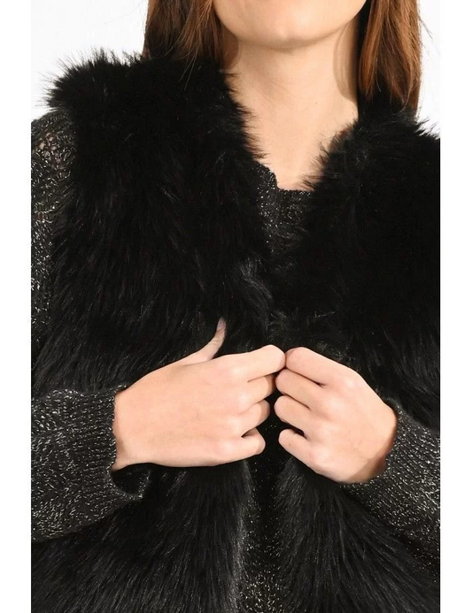 Molly Bracken Faux Fur Vest FA23