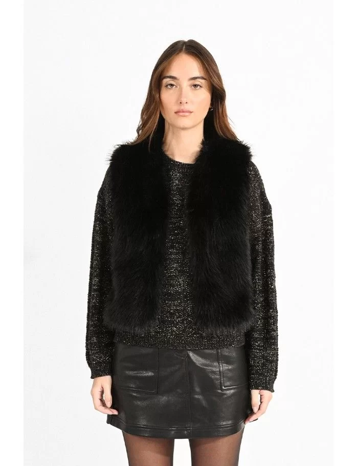 Molly Bracken Faux Fur Vest FA23