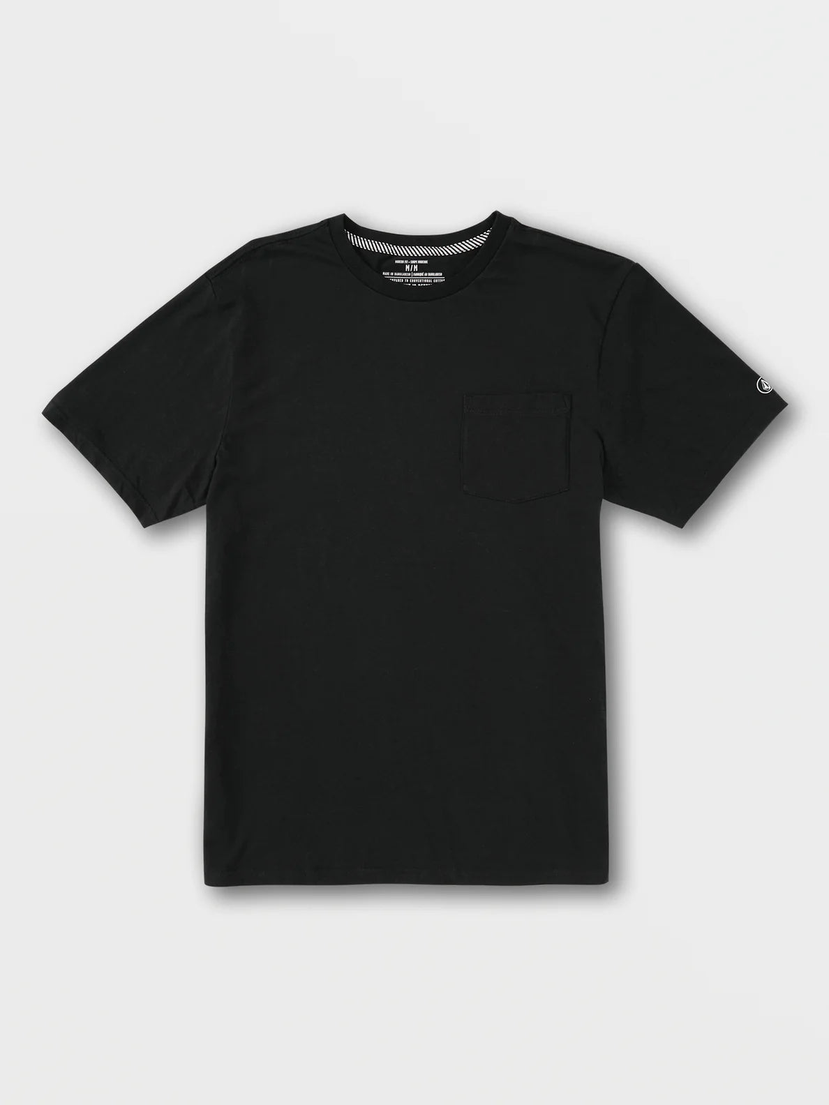 Volcom Black Solid Pocket Tee - SU23