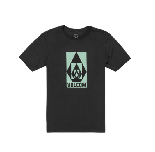 Volcom Black Kaleidostone Tech Tee - SU23