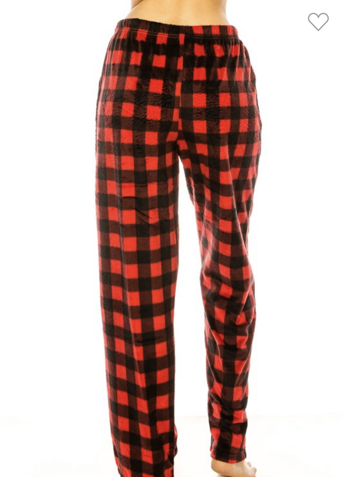 Youmita Fuzzy Plaid Pj Pants W22