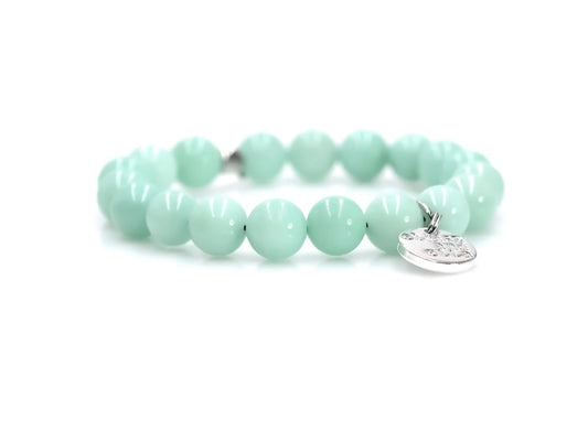 Eliasz and Ella Minty River Stone Bangin' Bracelet