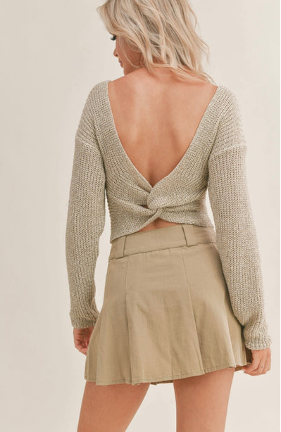 Sage The Label Honey Twist Back Sweater - SP23