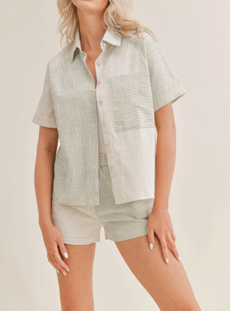 Sage The Label Drive Button Down - SP23